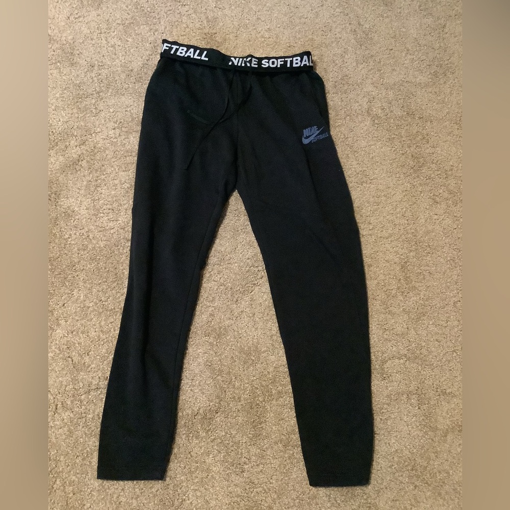 Nike Black Joggers with Softball Waistband